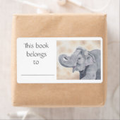 Asian Elephant Book Label (Insitu)