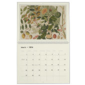 Asian Fruit Watercolor Moderne Bauernhausdekoratio Kalender (Mär 2026)