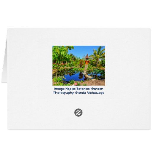 Asian Garden - Neapel Botanischer Garten Neapel, F (Rückseite Horizontal)