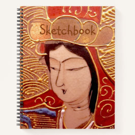 Asian Geisha Sketchbook Notizblock