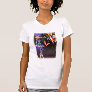 Asian Girl Beautiful Blume Design 8 T - Shirt