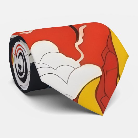 Asian Girl Colorful Krawatte (Gerollt)