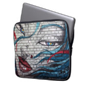 Asian Girl Graffiti Laptopschutzhülle (Vorderseite Links)