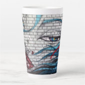 Asian Girl Graffiti Milchtasse (Vorderseite)