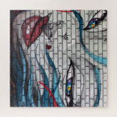 Asian Girl Graffiti Puzzle (Horizontal)