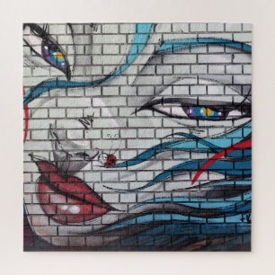 Asian Girl Graffiti Puzzle