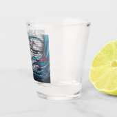 Asian Girl Graffiti Schnapsglas (Rechts)