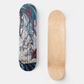 Asian Girl Graffiti Skateboard (Vorderseite)
