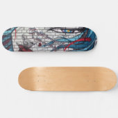 Asian Girl Graffiti Skateboard (Horizontal)