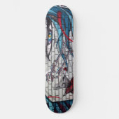 Asian Girl Graffiti Skateboard (Vorderseite)
