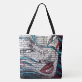 Asian Girl Graffiti Tasche (Rückseite)