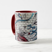 Asian Girl Graffiti Tasse (Vorderseite Links)