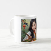 (Asian girl I) Klassische Tasse, 11 oz Kaffeetasse (Vorderseite Links)