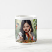 (Asian girl I) Klassische Tasse, 11 oz Kaffeetasse (Mittel)