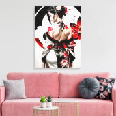 Asian Girl_Kimmo_SaMario_Styles Leinwanddruck (Insitu (Wohnzimmer))