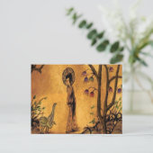 Asian Girl - Postkarte (Stehend Vorderseite)