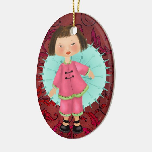 Asian Girl - SRF Keramikornament (Links)