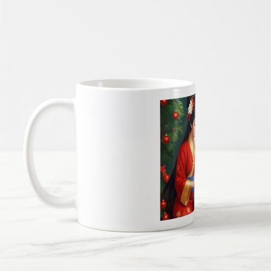 (Asian Girl VIII) Klassische Tasse, 11 oz Kaffeetasse (Links)