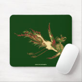 Asian Golden Lucky Dragon Mousepad (Mit Mouse)