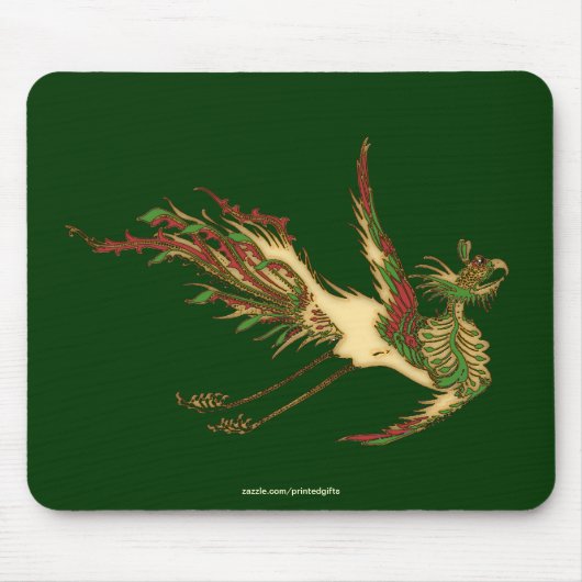Asian Golden Lucky Dragon Mousepad (Vorne)
