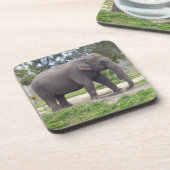 Asian Gray Elephant Untersetzer (Linke Seite)