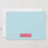 Asian Ice Skaten Birthday Party Einladung (Rückseite)