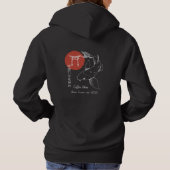 Asian Inspired Koi Fish Personalized Hoodie (Rückseite)