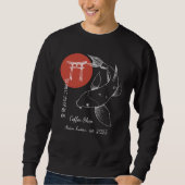 Asian Inspired Koi Fish Personalized Sweatshirt (Vorderseite)