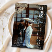 Asian Japanese concept photo wedding Einladung