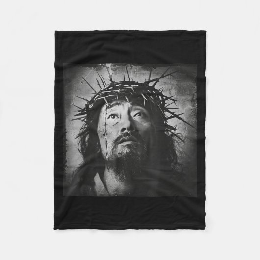 Asian Jesus, Christianity, Church, Asia, Jesus Fleecedecke (Vorderseite)