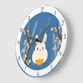 ASIAN LUCKY BUNNY GROßE WANDUHR (Winkel)