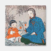 Asian Mother & Baby Magnet (Vorne)