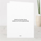 Asian Muskel Hot Typ Greetings Card Karte (Rückseite)