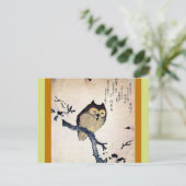 Asian Owl Postkarte (Stehend Vorderseite)