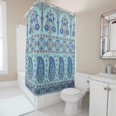 Asian Paisley Border: Traditionelles Design. Duschvorhang (Beispiel)