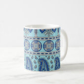 Asian Paisley Border: Traditionelles Design. Kaffeetasse (VorderseiteRechts)