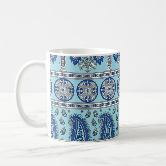 Asian Paisley Border: Traditionelles Design. Kaffeetasse (Links)