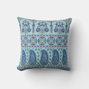Asian Paisley Border: Traditionelles Design. Kissen
