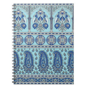 Asian Paisley Border: Traditionelles Design. Notizblock