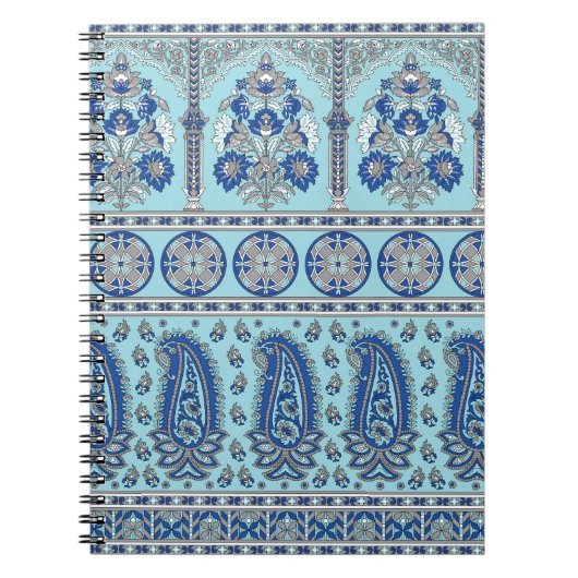 Asian Paisley Border: Traditionelles Design. Notizblock (Vorderseite)