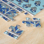 Asian Paisley Border: Traditionelles Design. Puzzle (Seite)