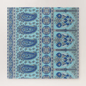 Asian Paisley Border: Traditionelles Design. Puzzle (Horizontal)