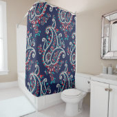 Asian Paisley: Traditionelles Nahtloses Design. Duschvorhang (Beispiel)