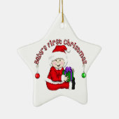 Asian Santa Baby 1. Weihnachtsdekoration Keramik Ornament (Rechts)