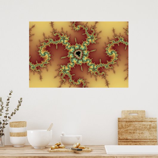 Asian Spider - Fraktal Poster (Küche)