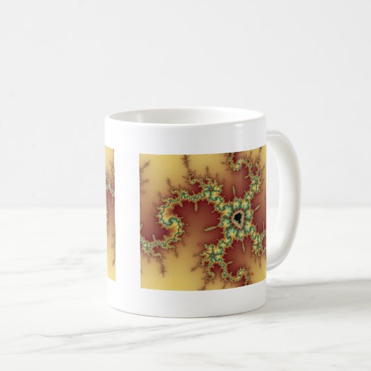 Asian Spider - Fraktal Tasse (VorderseiteRechts)