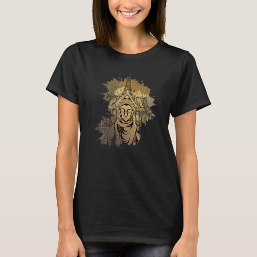 Asian Spiritual Buddhist Zen Buddhism Meditation B T-Shirt (Vorderseite)