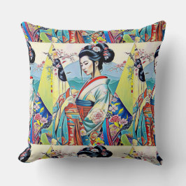 ASIAN SPRING DESIGNER COLLAGE KISSEN