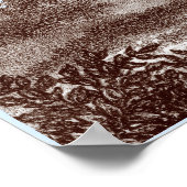 Asian Tapir - veränderbare Hintergrundfarbe und Gr Poster (Ecke)