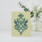 ASIAN TRIBAL TATTOO DESIGN BUDDHIST HINDU POSTKARTE (Stehend Vorderseite)